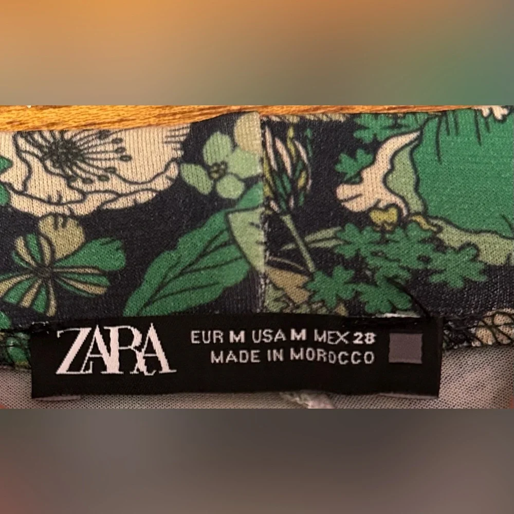 Floral Green Women's Pants - Picture 5 of 6